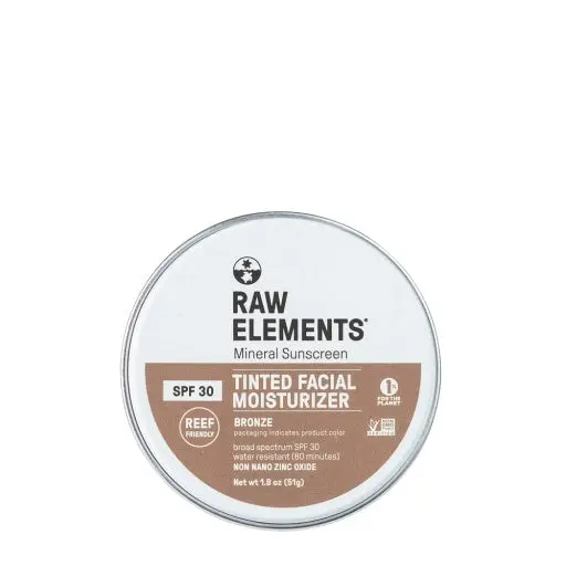 Raw Elements Tinted Mineral Sunscreen Spf 30, 1.8 Oz Tin 1