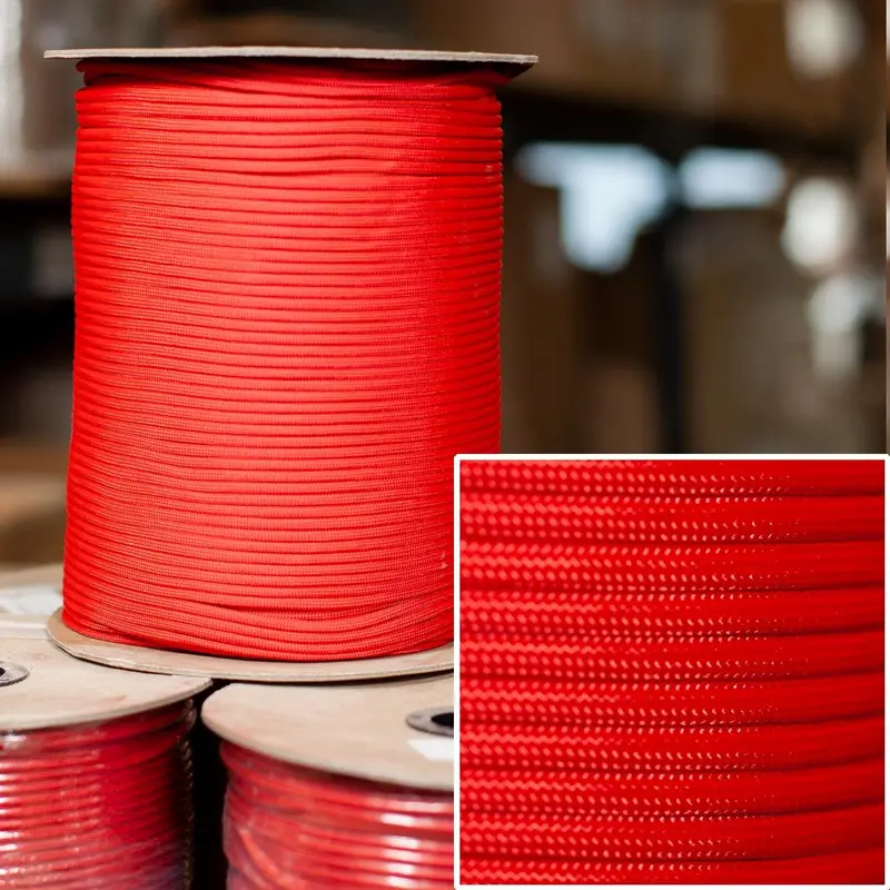 Red 550 Paracord – 1000-Foot Spool 1