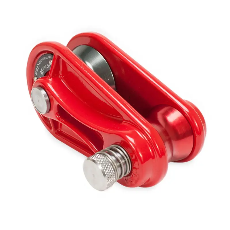 Red-Anodized Pulley Block For 1/2" Rope – Compact And Efficient 1