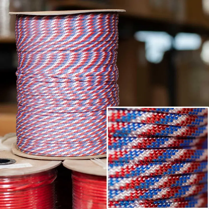 Red/White/Blue 550 Paracord – Bulk Spool Option