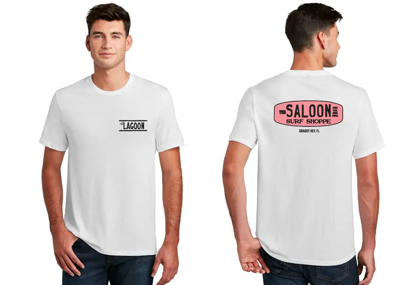 Saloon Surf Shoppe Wake-Themed T-Shirt 1