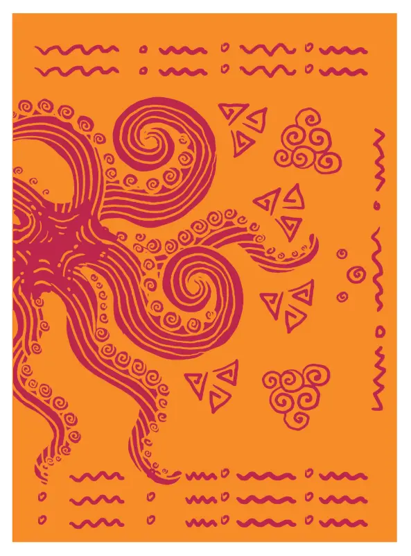 Sandcloud Pacific Octopus Beach Towel – Ocean-Inspired Art 1
