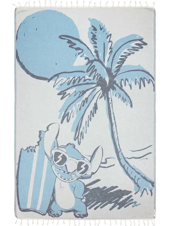 Sandcloud Stitch-Style Surfboard Art Beach Towel 1