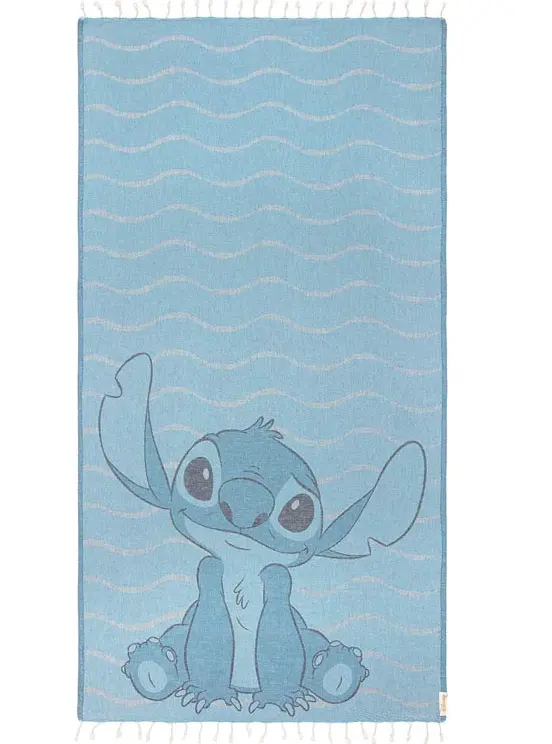 Sandcloud Wave Pattern Towel With Embroidered Stitch Detail 1