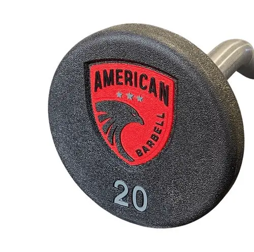 Series 4 Urethane-Encased Fixed Curl Barbells – American Barbell 1