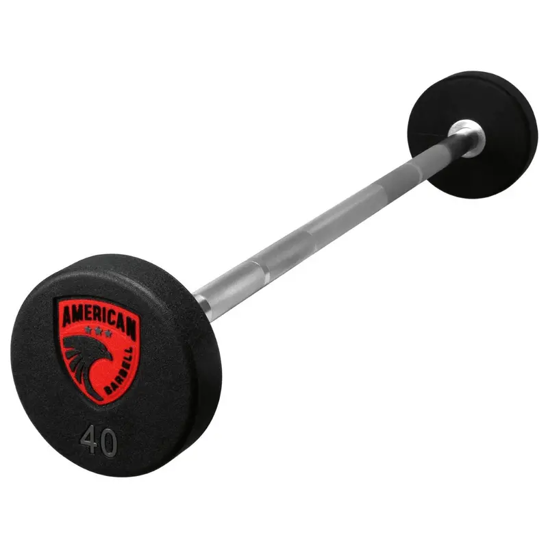Series 4 Urethane-Encased Fixed Straight Barbells – American Barbell 1