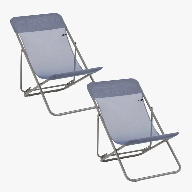 Set Of Two Traditional Deckchairs 1