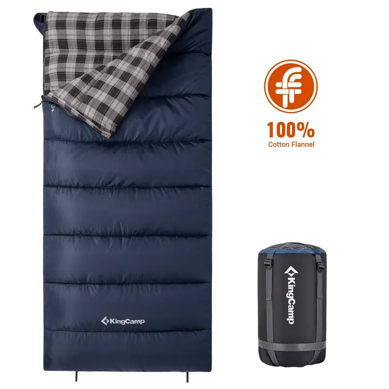Snowflake 400 Flannel-Lined Single Sleeping Bag 1