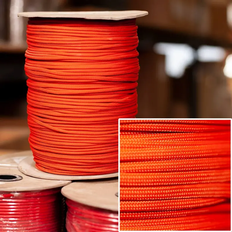 Solar Orange 550 Paracord – Bulk Spool 1