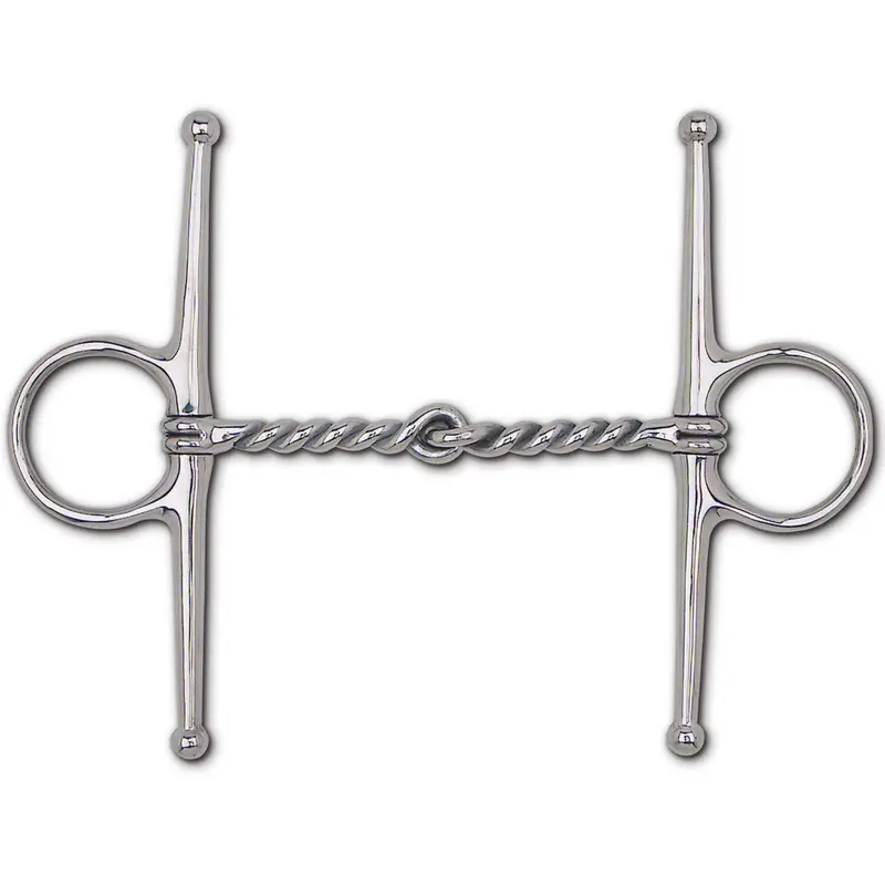 Stainless Steel Twisted Wire Snaffle Bit – Full Cheek, 7" 1