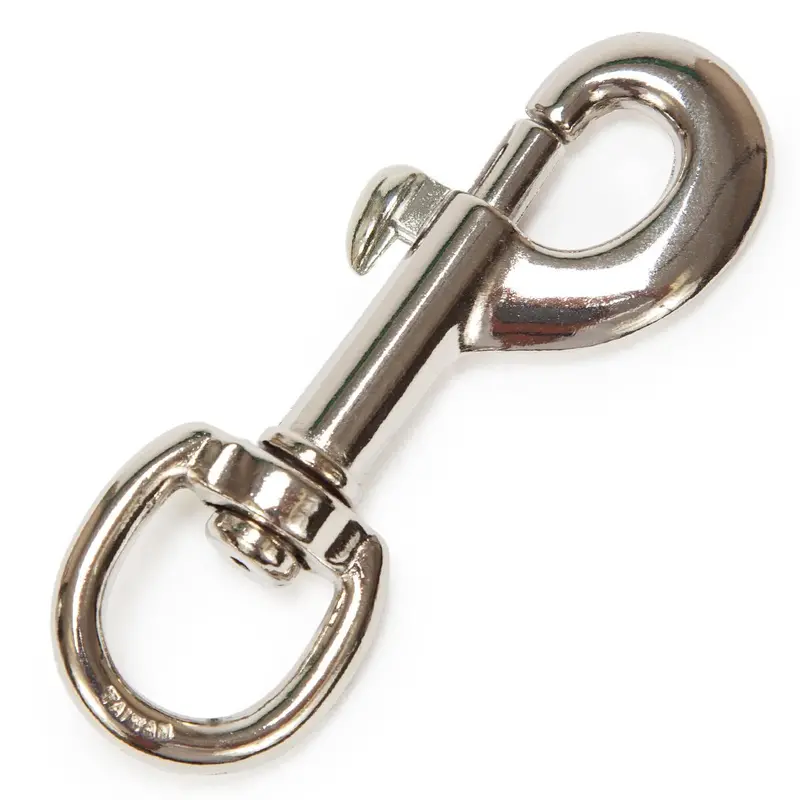 Standard 5/8" Nickel-Plated Snap Hook 1