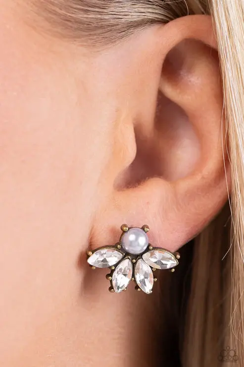 Stellar Showcase Brass Celestial Earrings 1