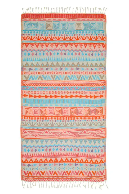 Sun Drunk Bohemian-Style Turkish Waffle Towel 1