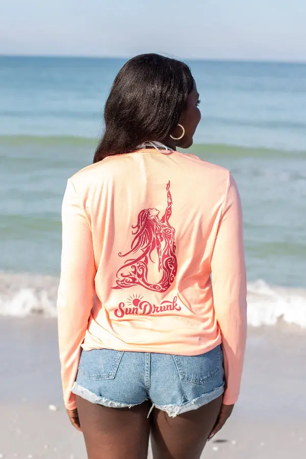 Sun Drunk Women'S Upf 50+ Sun-Protective Long-Sleeve Shirt 1