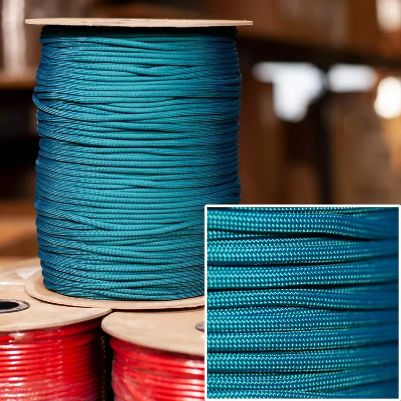 Teal 550 Paracord – 1000-Foot Spool 1