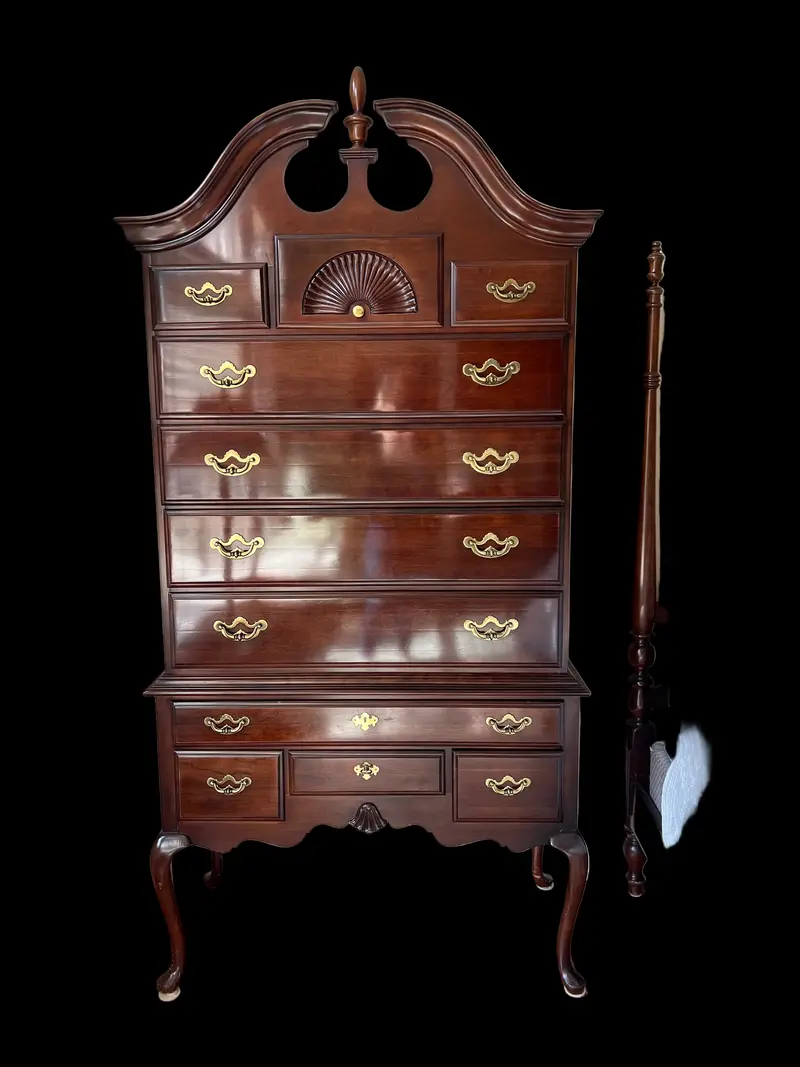 Thomasville 'Winston Court' Cherry Highboy Bureau – Tall Storage Dresser 1