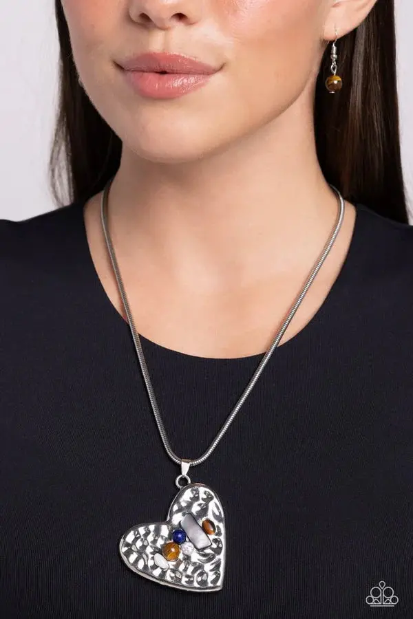 Tilted Trailblazer Brown Minimalist Pendant 1