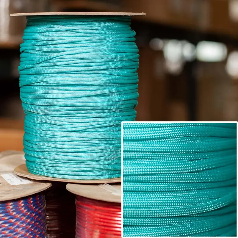 Turquoise 550 Paracord – 1000-Foot Spool 1