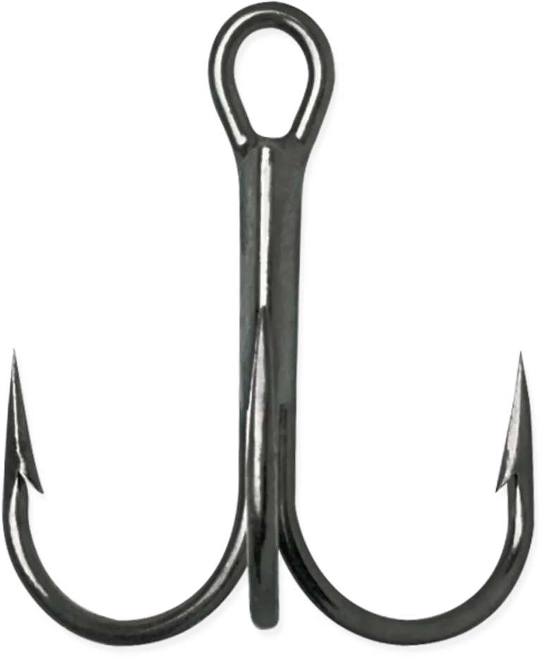 Vmc 9651 Short-Shank Round-Bend Treble Hooks 1