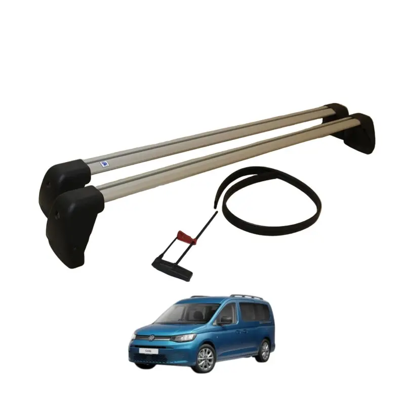 Vw Caddy 5 Lwb Dual Black Roof Bar Kit – For Roof Anchoring Points 1