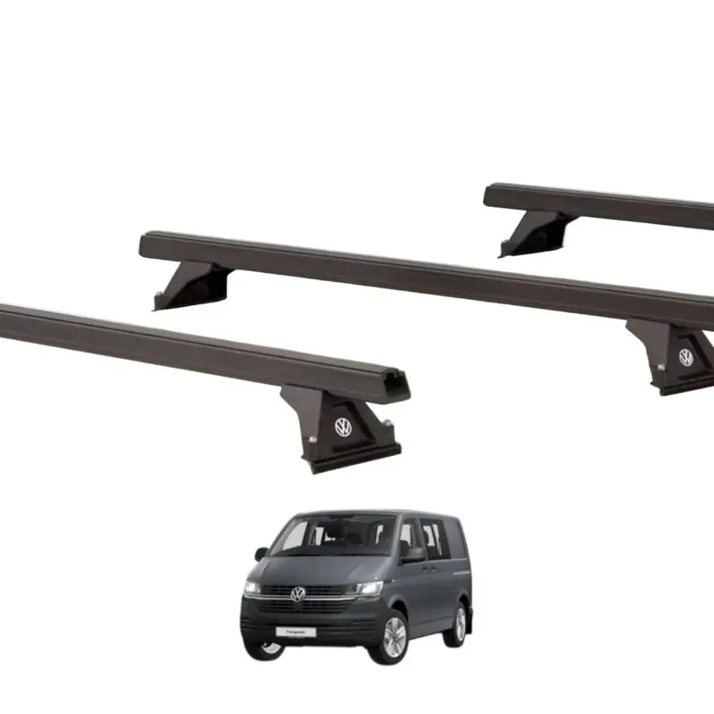 Vw Commercial 3-Bar Black Roof Bar System For T6/T6.1 Transporter – Standard Roof 1