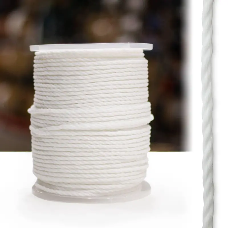 White 3-Strand Polypropylene Rope 2