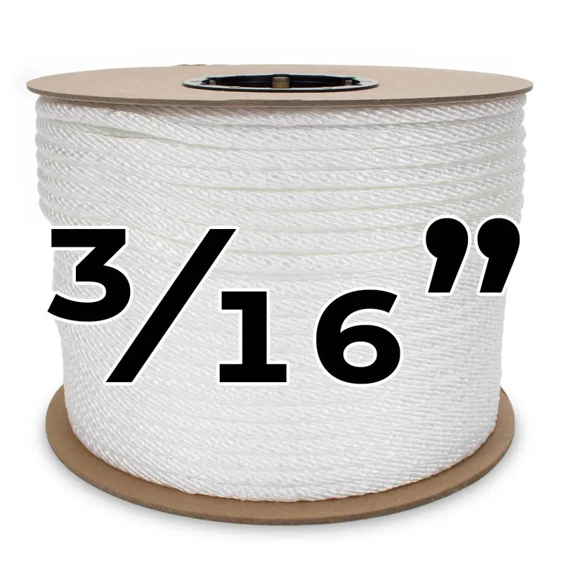 White Multi-Filament Polypropylene Rope – 3/16-Inch Diameter, 1000-Feet Spool 1
