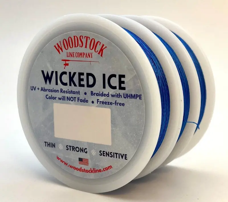 Woodstock Wicked Ice Fishing Line – Abrasion-Resistant Fluorocarbon Ice Line 1