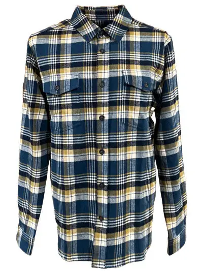 Woolly Dry Goods 7-Ounce Modern-Fit Flannel Shirt 1