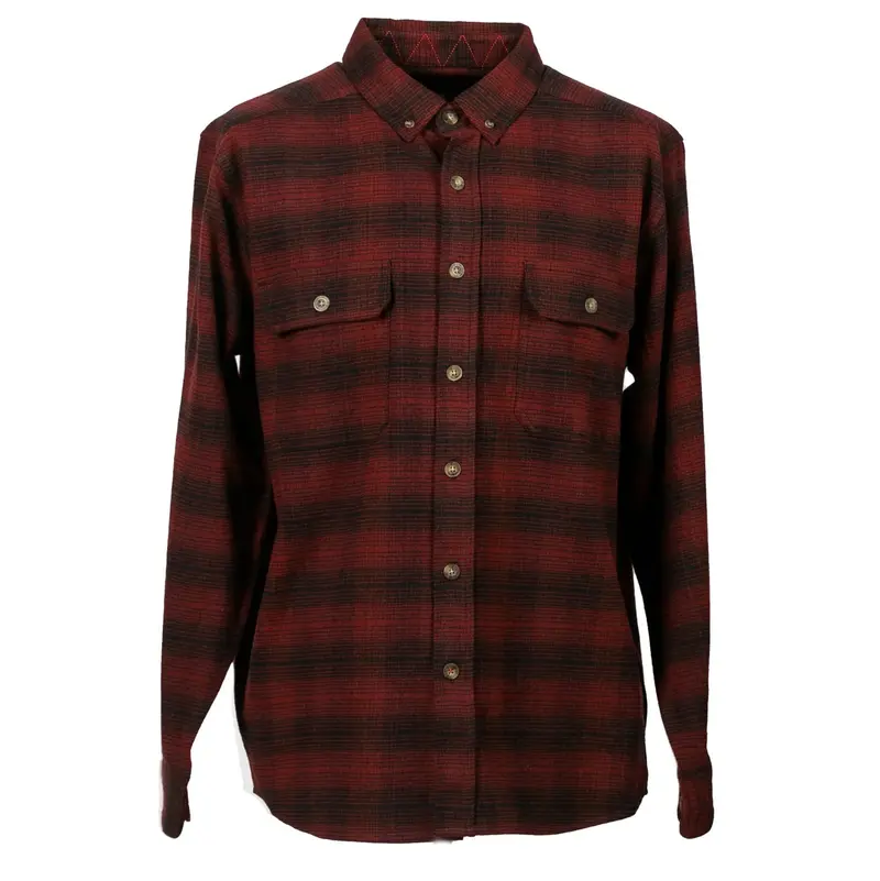 Woolly Dry Goods Men'S 7 Oz Flannel Casual Shirt 1