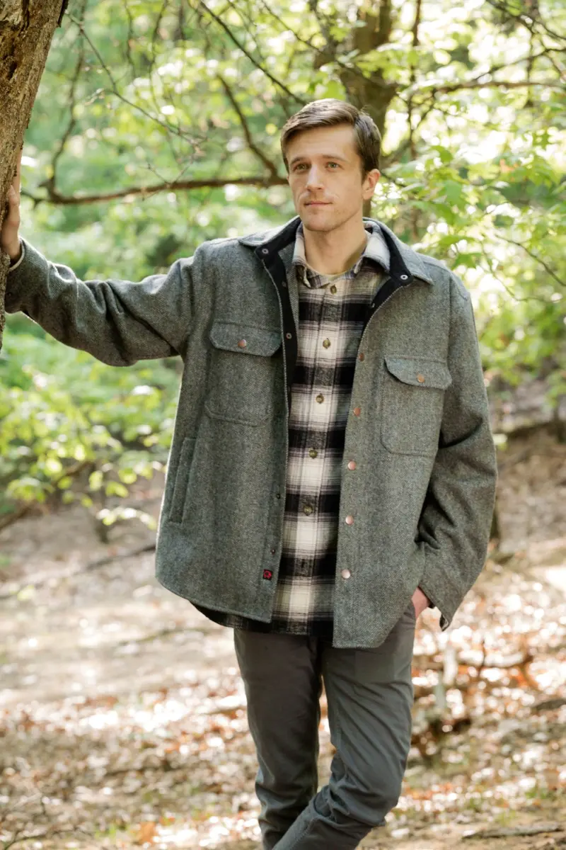 Woolly Dry Goods Men'S Washable 11.5Oz Wool Shirt 1