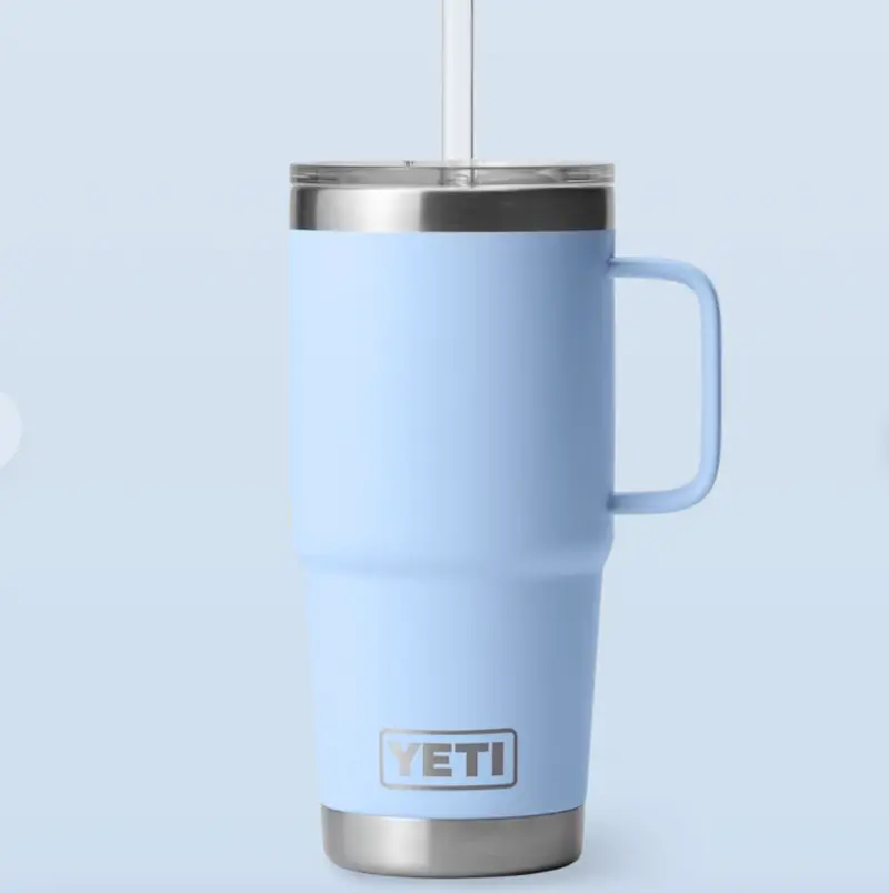 Yeti Rambler 25 Oz Mug With Straw Lid – Vacuum-Sealed Hot & Cold Beverage Cup 1