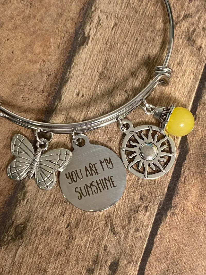 You Are My Sunshine Necklace – Cheerful Song-Inspired Pendant (B42) 1
