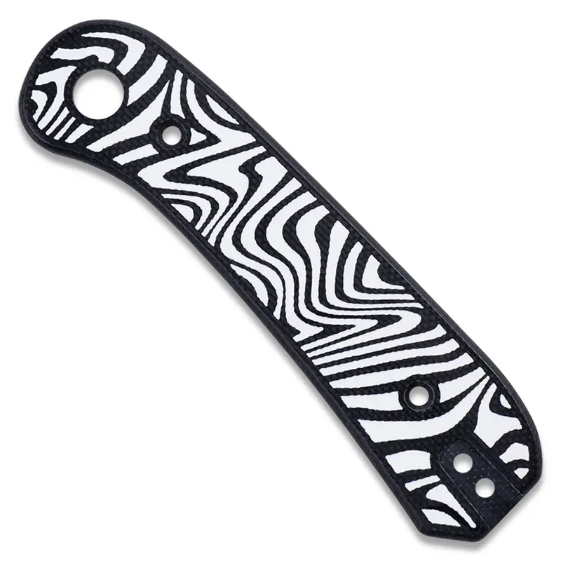 Zebra Print G10 Handle Scales For Lander 1 Knife 1